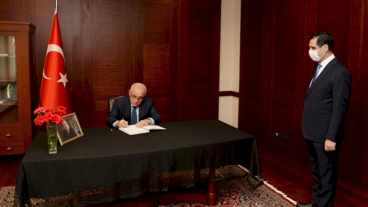    Baş Nazir Əli Əsədov Türkiyə səfirliyinə getdi - Foto   