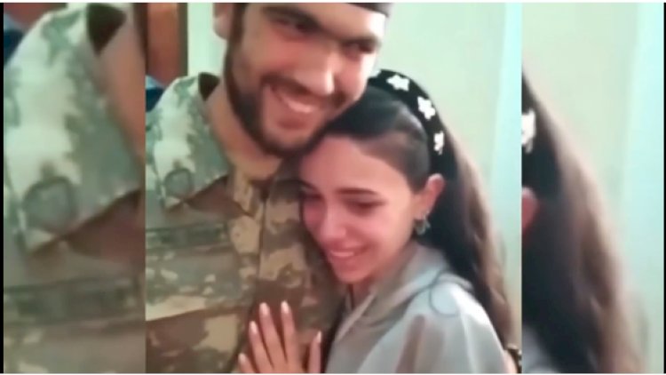    Bir qolunu itirən qazimizin döyüşdən sonra ailə üzvləri ilə ilk görüşü -   Video
