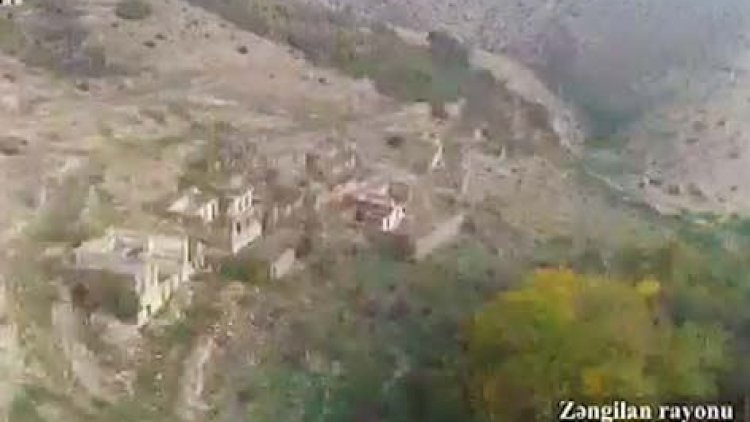    İşğaldan azad edilən Əmirxanlı kəndinin görüntüləri yayılıb -   Video