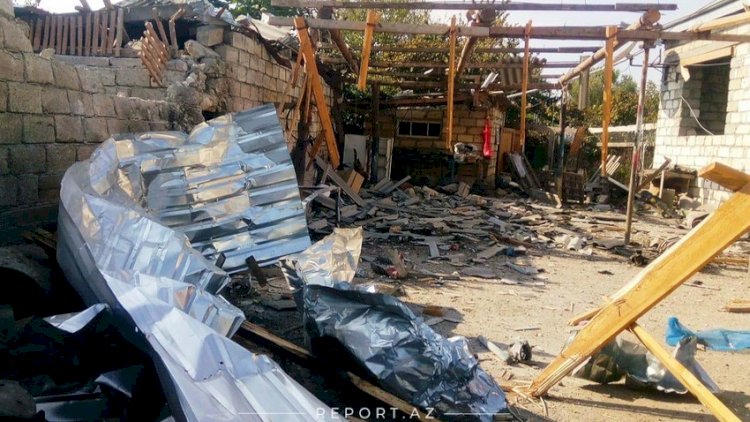    Düşmən Ağdamı atəşə tutub, evə və mağazaya ziyan dəyib   