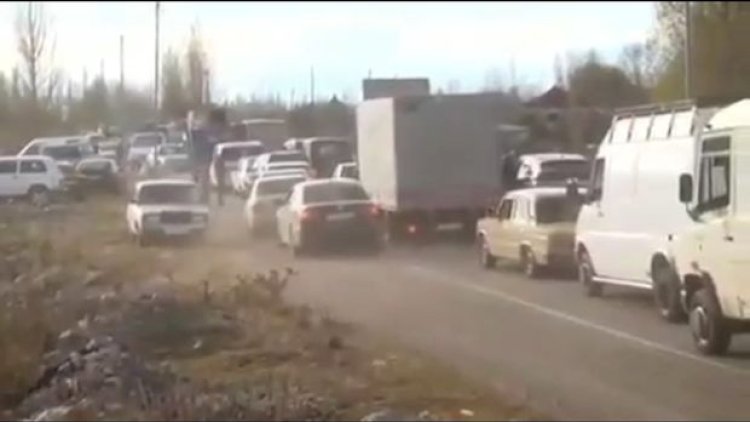    Erməni işğalçıları Kəlbəcəri tərk edirlər - Video   