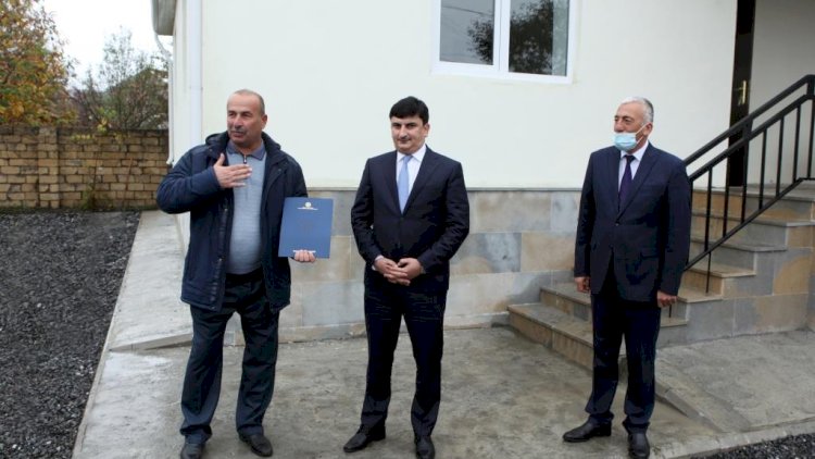    Şəhid ailələrinə və müharibə əlillərinə fərdi evlər verilib -   Fotolar