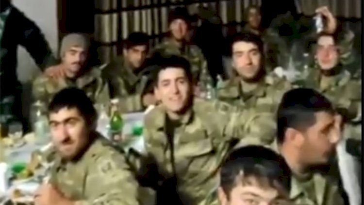    Şuşadakı əsgərlərimizin qələbə şənliyindən   VİDEO