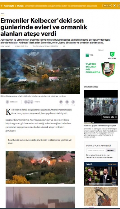 Erməni vandalizmi xarici mediada -  Fotolar