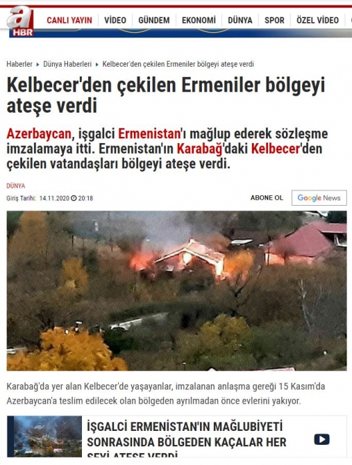 Erməni vandalizmi xarici mediada -  Fotolar