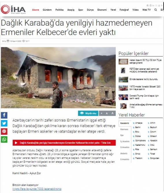 Erməni vandalizmi xarici mediada -  Fotolar