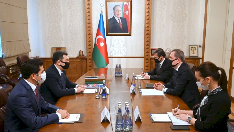    Ceyhun Bayramov Beynəlxalq Türk Akademiyasının prezidenti ilə görüşüb   