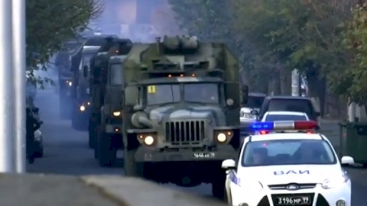    Sülhməramlıların növbəti karvan Qarabağa yola düşdü - Video   