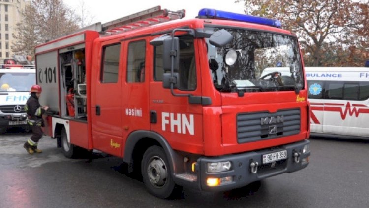    Xaçmazda ikimərtəbəli ev yandı   