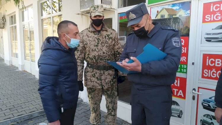    Qaxda karantin rejimi ilə əlaqədar reyd keçirilib   