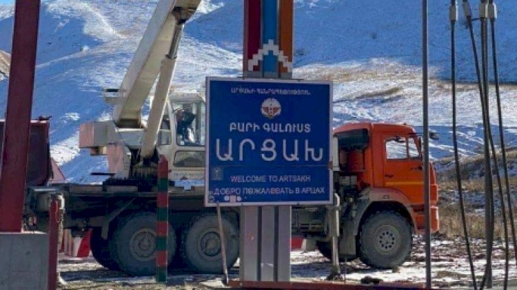    Kəlbəcərin girişindəki “Artsax” lövhəsi götürülüb -   Foto