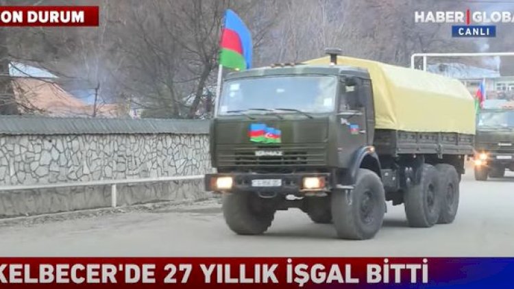    Azərbaycan ordusunun Kəlbəcərə daxil olması “Haber Global”da - VİDEO   