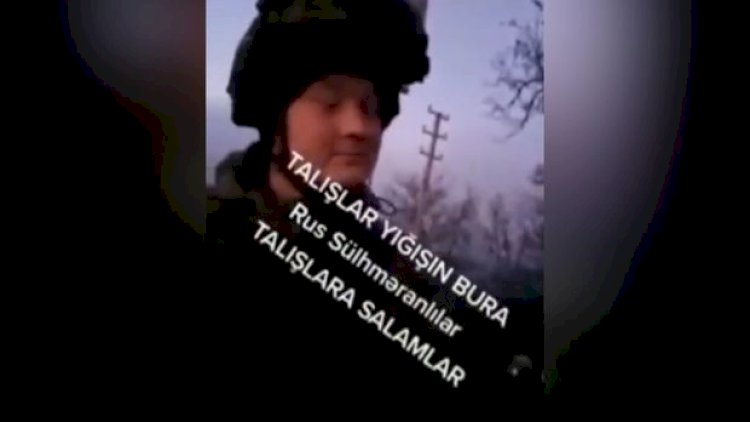    Azərbaycanlı əsgər rus sülhməramlılarına dilimizi öyrədir - Video   