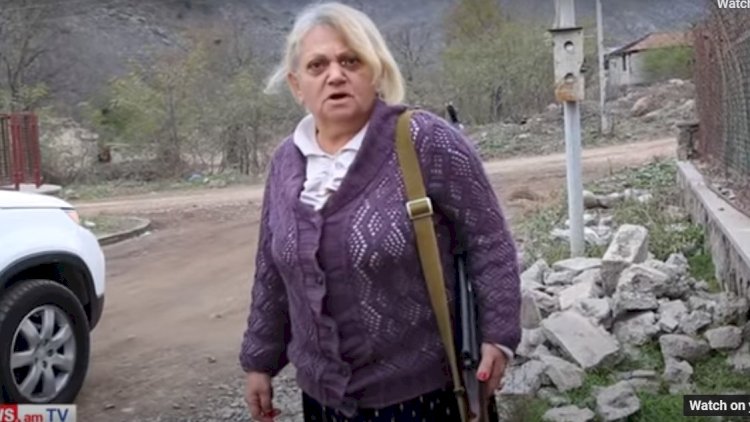    Erməni qadın bizi hədələyir: “Geri dönəcəyik…” -   Video