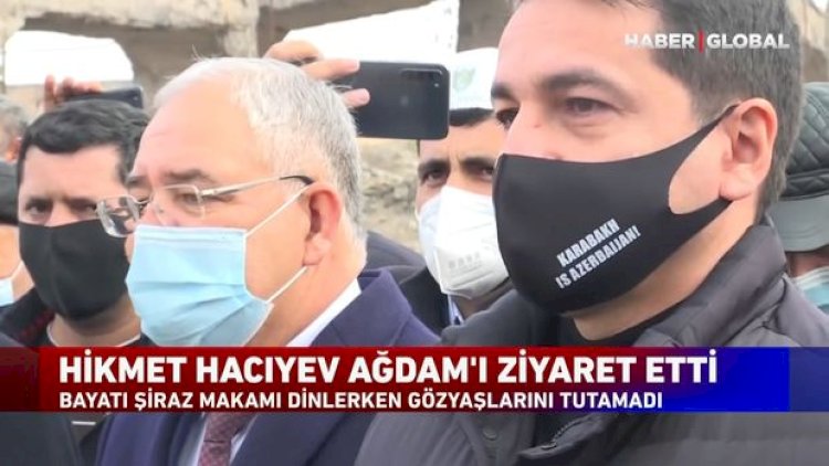    “Bayatı-Şiraz”ı dinləyən Hikmət Hacıyev göz yaşlarına hakim ola bilmədi - Video   