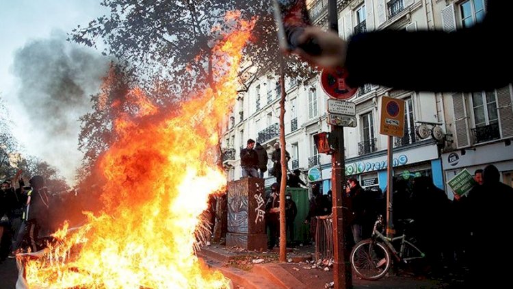    Parisdə iğtişaşlar zamanı 37 polis və jandarm yaralandı, binalar yandırıldı   