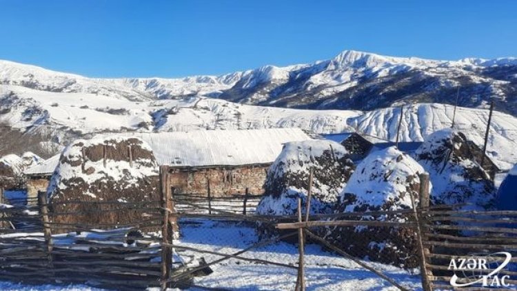    Dağlarının başı qardı... - İsmayıllıdan   FOTOREPORTAJ