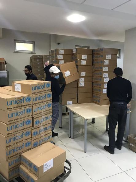 UNICEF Qarabağ münaqişəsinə görə Azərbaycana yardım göndərdi - Fotolar 