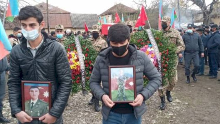    Şəhid hərbçimiz Qubada torpağa tapşırıldı   - Fotolar
