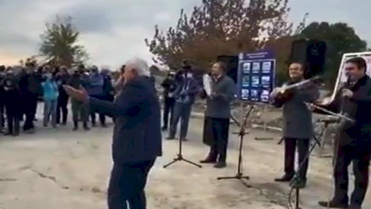    Ağdamdan maraqlı görüntülər: Mənsum İbrahimov oxudu, Aqil Abbas rəqs etdi - Video   