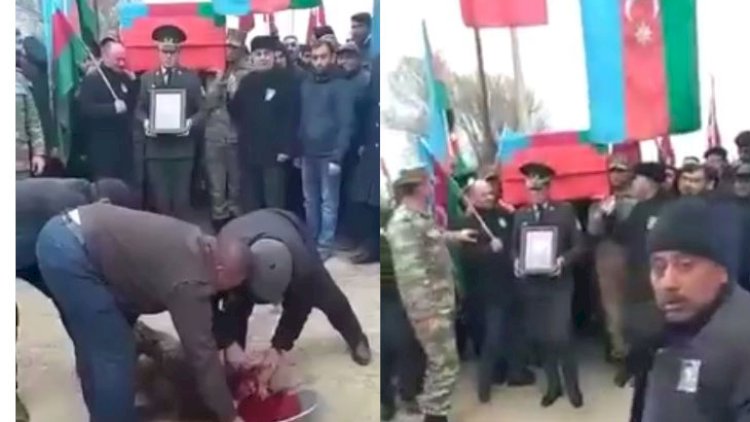    Naxçıvanda ata şəhid oğlu üçün qurban kəsdi   - Video