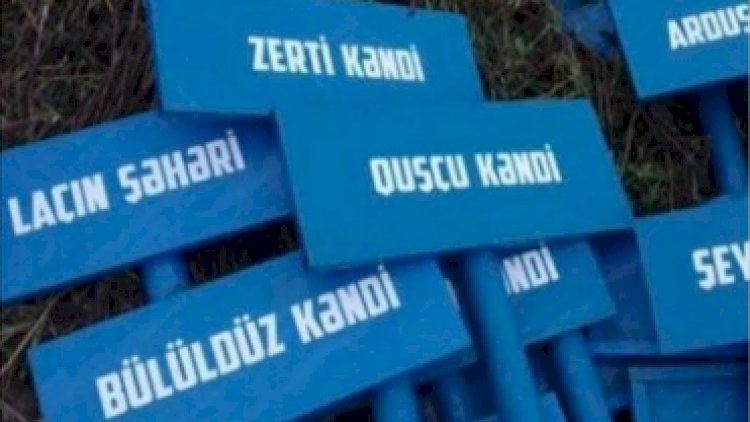    Bu nişanlar Laçına gedənlərə bələdçilik edəcək   
