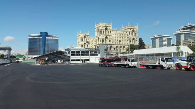    Azadlıq meydanı Qələbə paradına hazırlaşır - Foto   