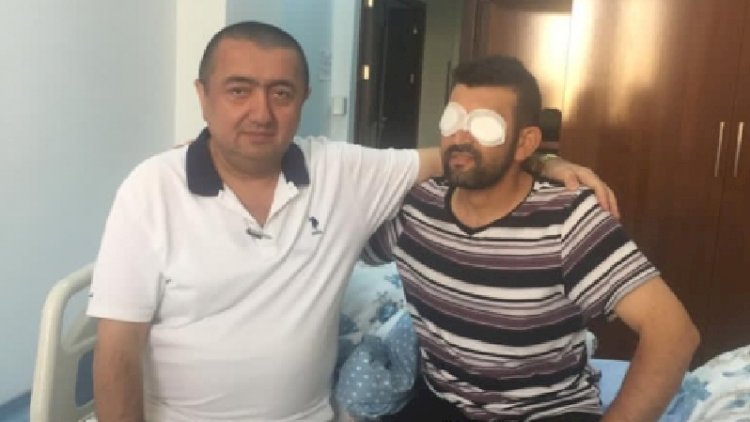    İki gözünü itirmiş əsgər yenidən cəbhəyə qayıtmaq istəyib -   Fotolar