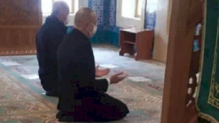    İlham Əliyev və Ərdoğan namaz qıldı   - Foto