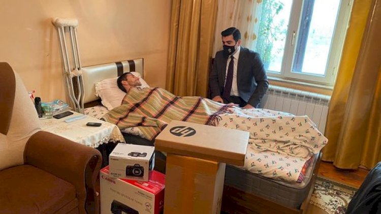    Nazirlik Qarabağ qazisinin uşaqlıq arzusunu reallaşdırdı - Foto   