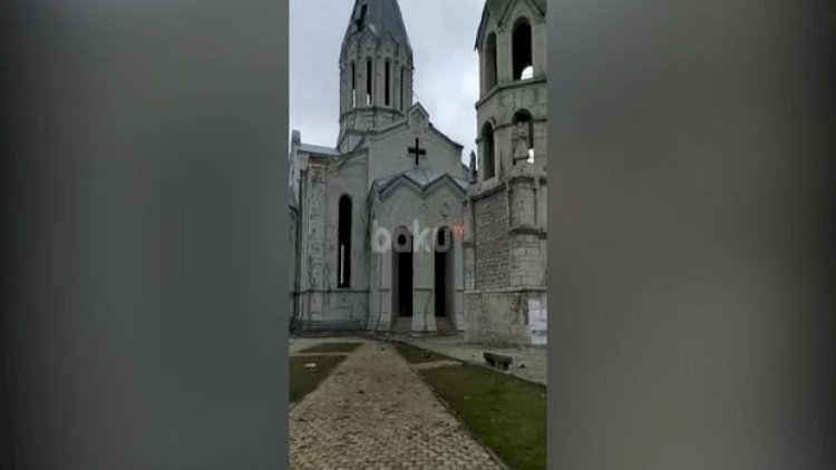    Şuşanın Qazançı kilsəsindən yeni görüntülər - Video   