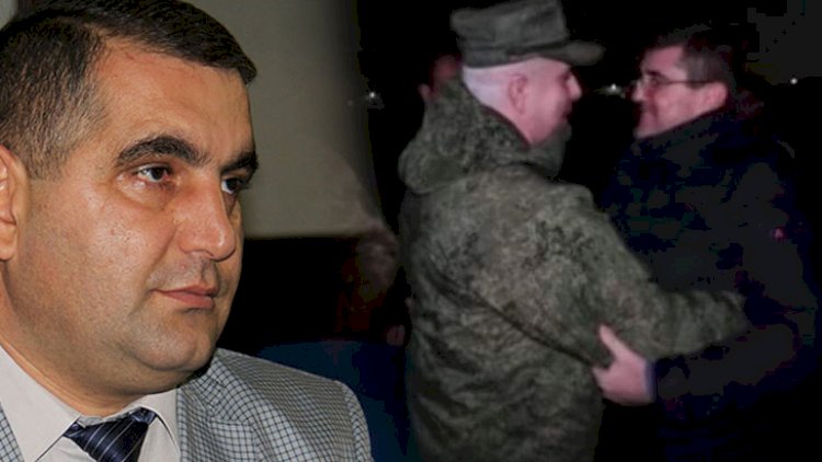    Rusun ermənini ayağısürüşkən arvad kimi qucaqlaması…   