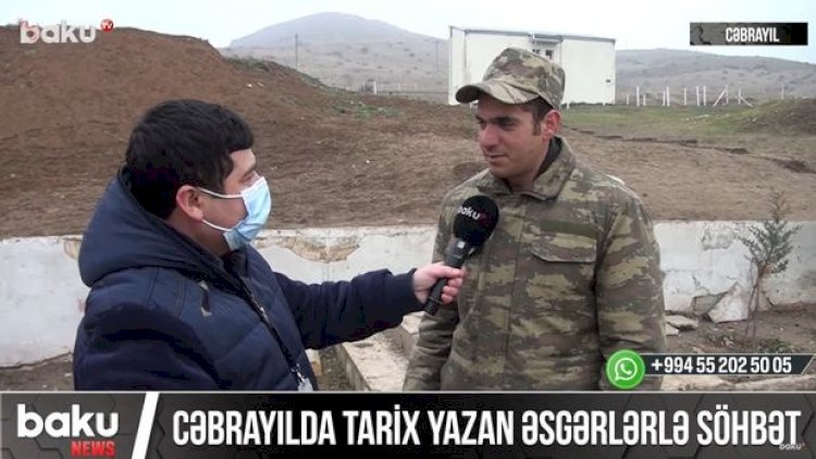    Cəbrayılda tarix yazan əsgərlər... - VİDEOREPORTAJ   