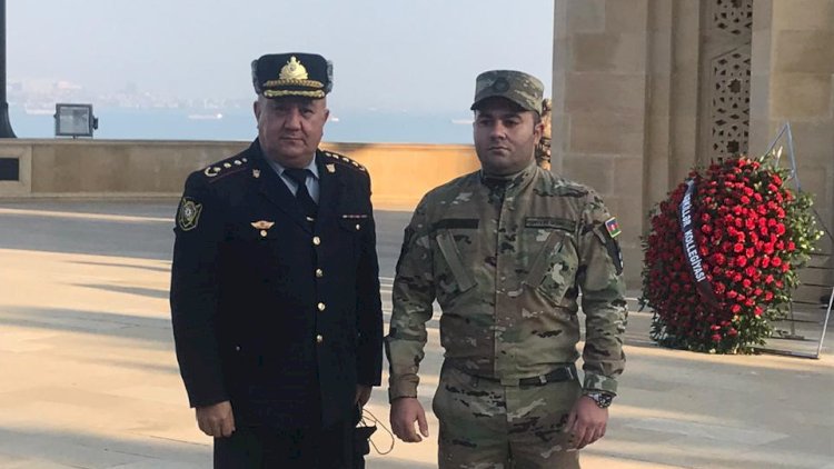    Polis polkovnikinin oğlu müharibədən qayıtdı -   Fotolar