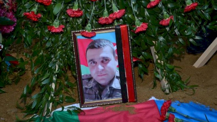    Şəhid kapitan Anar Heydərov Sumqayıtda torpağa tapşırıldı - Fotolar   