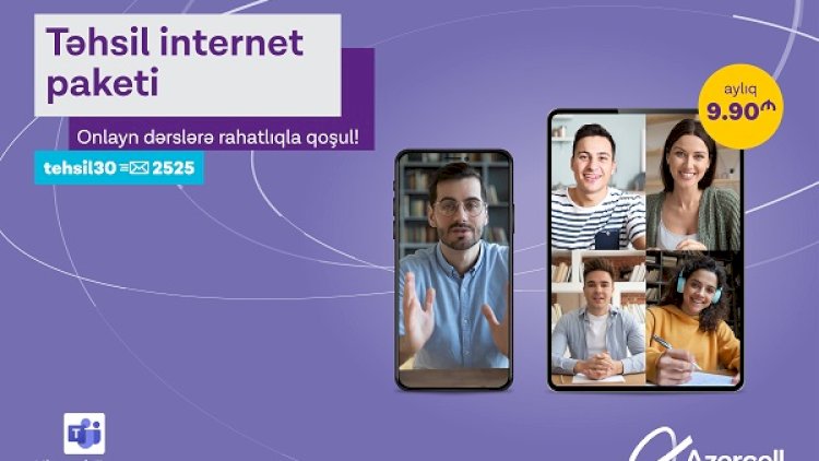    Azercell “Virtual Məktəb” layihəsinə növbəti töhfəsini verir!   