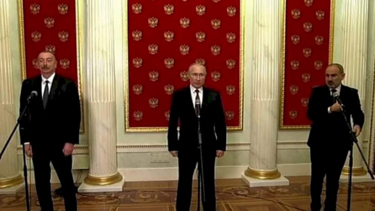    Rusiya, Azərbaycan və Ermənistan liderləri birgə bəyanata imza atıb   