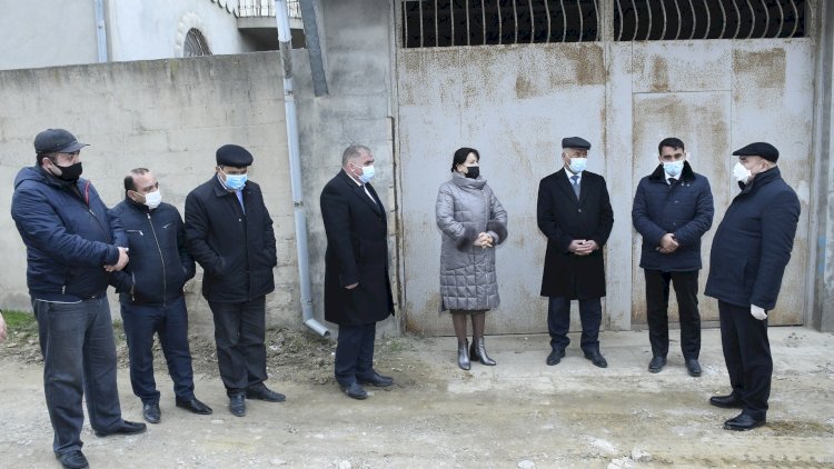    Saray qəsəbəsində kanalizasiya xətti çəkilir – Fotolar   
