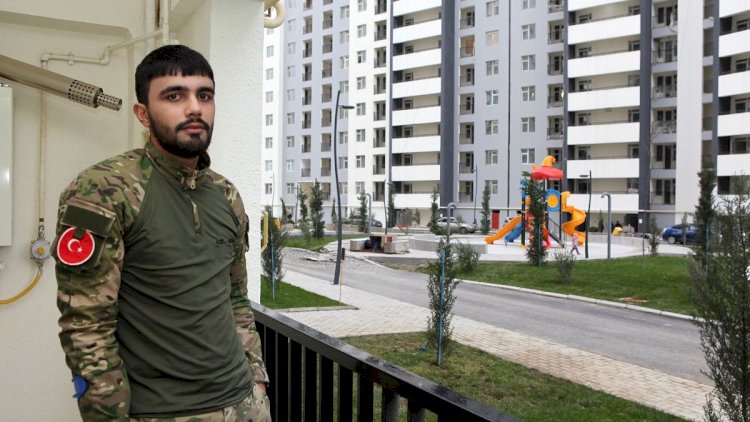    Daxmada yaşayan qazi ailəsi yeni mənzilə köçürüldü -   Fotolar