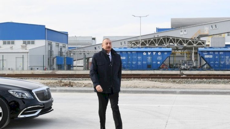    Prezident iki zavodun təməlini qoydu, yeni müəssisənin açılışını etdi   