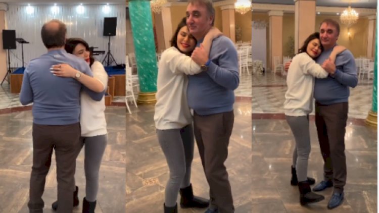    Rəqsanənin qızının atalığı ilə səmimi görüntüləri yayıldı    - Video