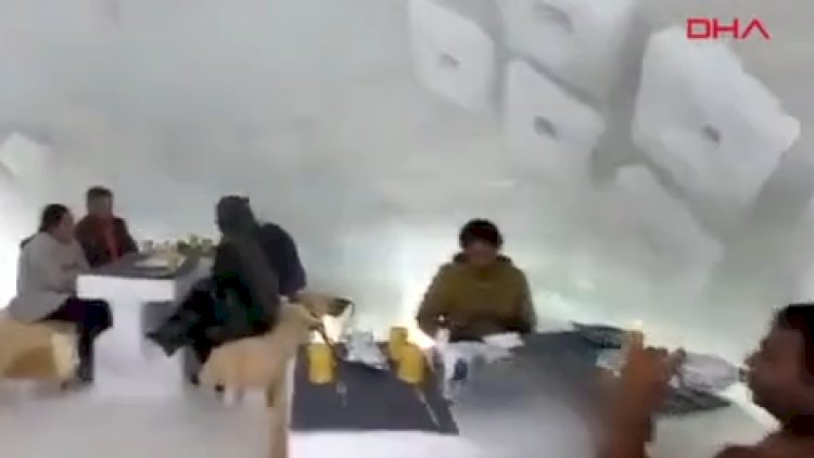    Xizək mərkəzində ilk iglo kafe açıldı   