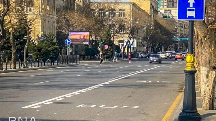    Bakıda daha bir avtobus zolağı yaradıldı   
