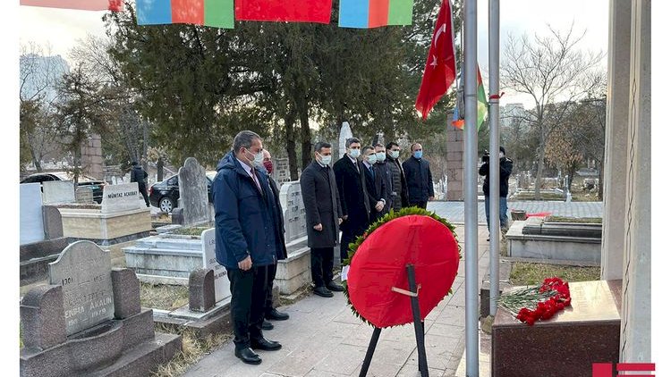    Məhəmməd Əmin Rəsulzadənin Ankaradakı məzarı ziyarət olundu - Fotolar   