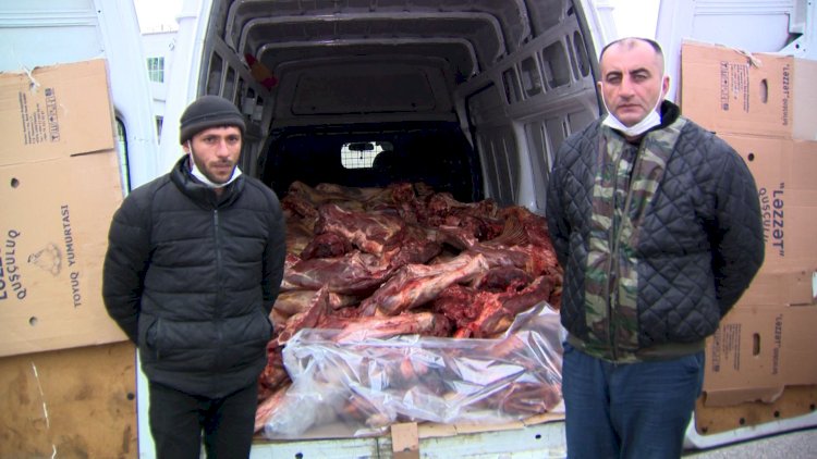    At və ölü mal əti satanlar saxlanıldı -   Video