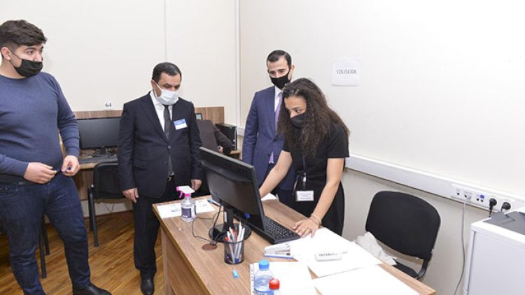    Prokurorluq orqanlarında işə qəbulla bağlı test imtahanı keçirildi - Fotolar   