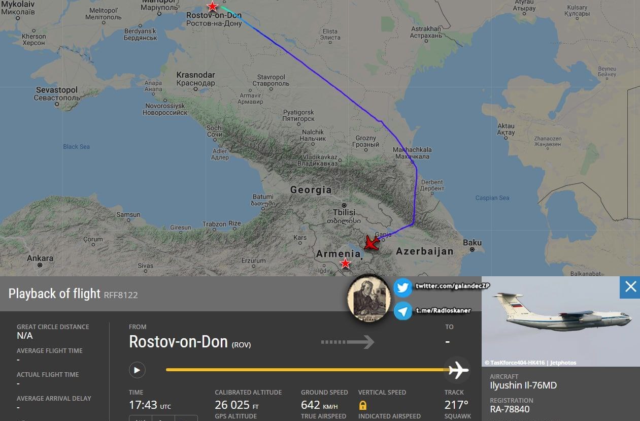 Rusiyadan Ermənistana silah daşınır  