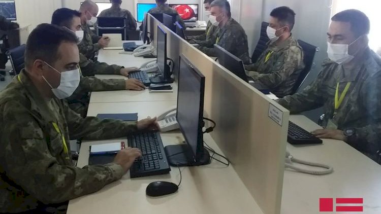   Jurnalistlər Türkiyə-Rusiya Birgə Monitorinq Mərkəzinin fəaliyyəti ilə tanış olub - Fotolar   