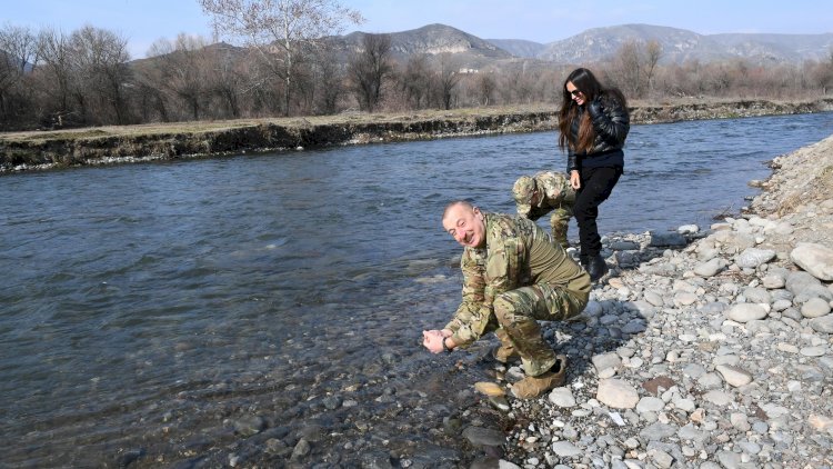    Prezident ailəsinin Qarabağ səfərindən maraqlı - FOTOLAR   