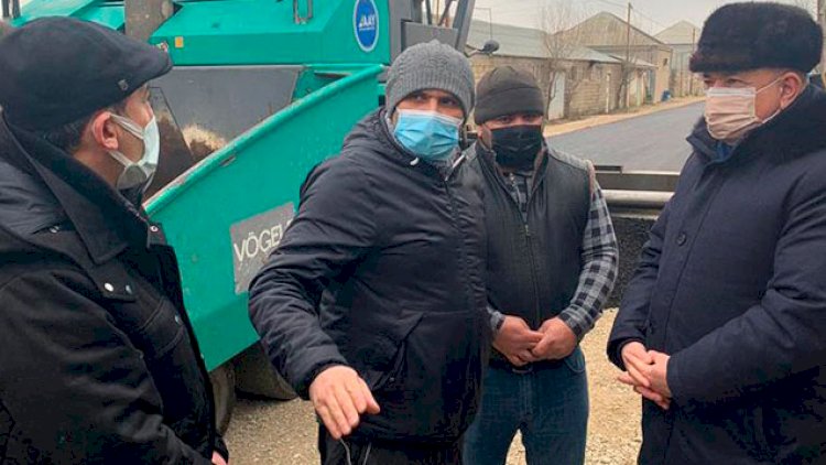    Suraxanıda şəhid ailəsinin yaşadığı növbəti küçə asfaltlanır   - Fotolar